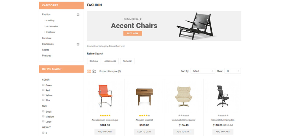 Category page