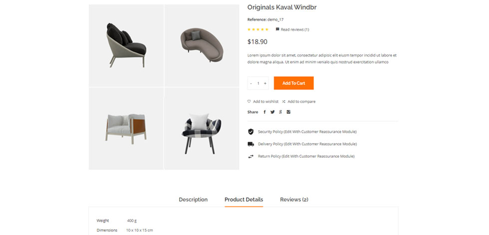 Product page