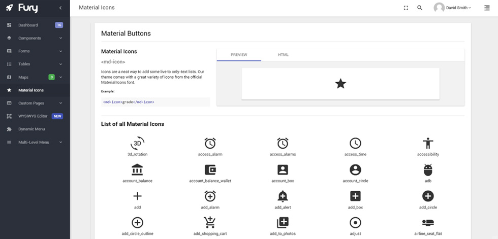 Material icons