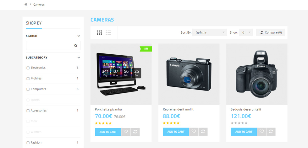 Category page