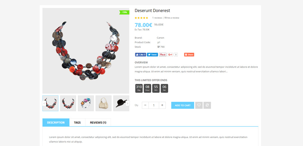 Product page