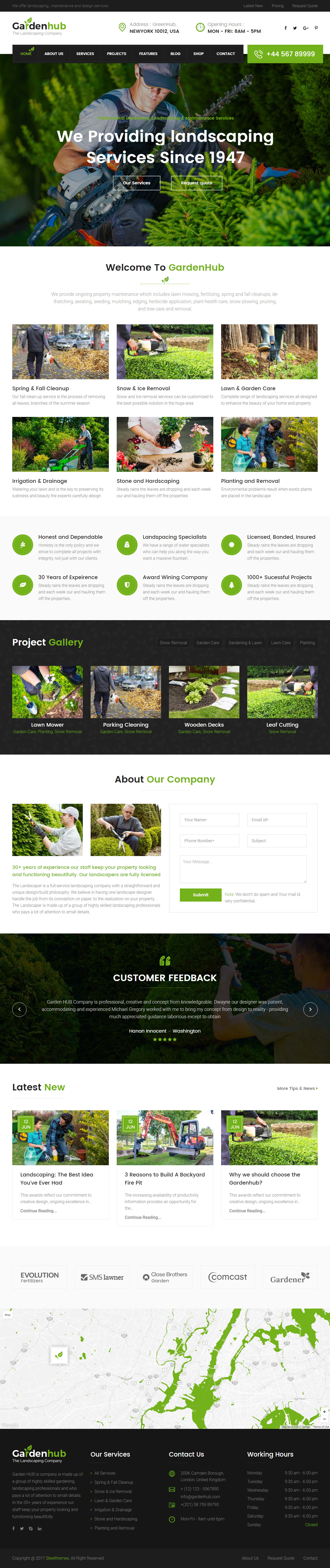 Garden HUB WordPress Garden Theme