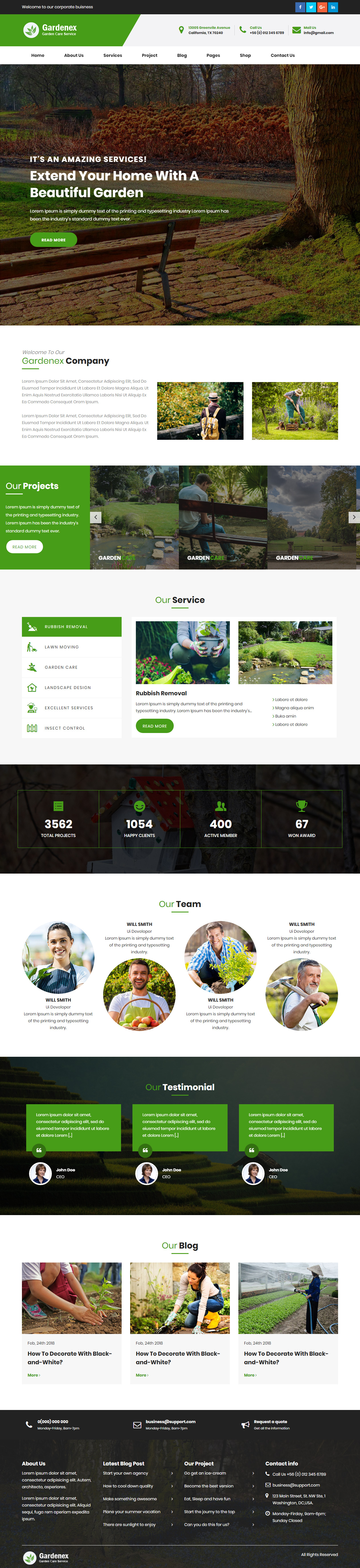 Gardenex Garden HTML5 Template
