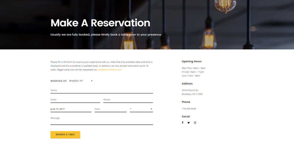 Reservation