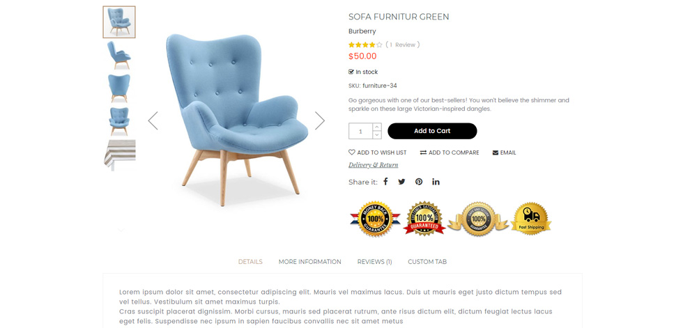Product page