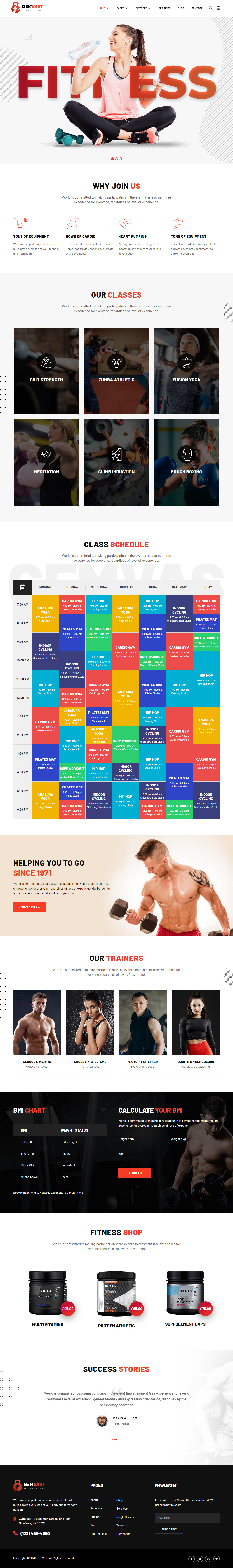 Gemvast WordPress Fitness and Gym Themes