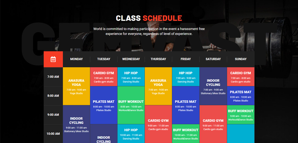 Schedule