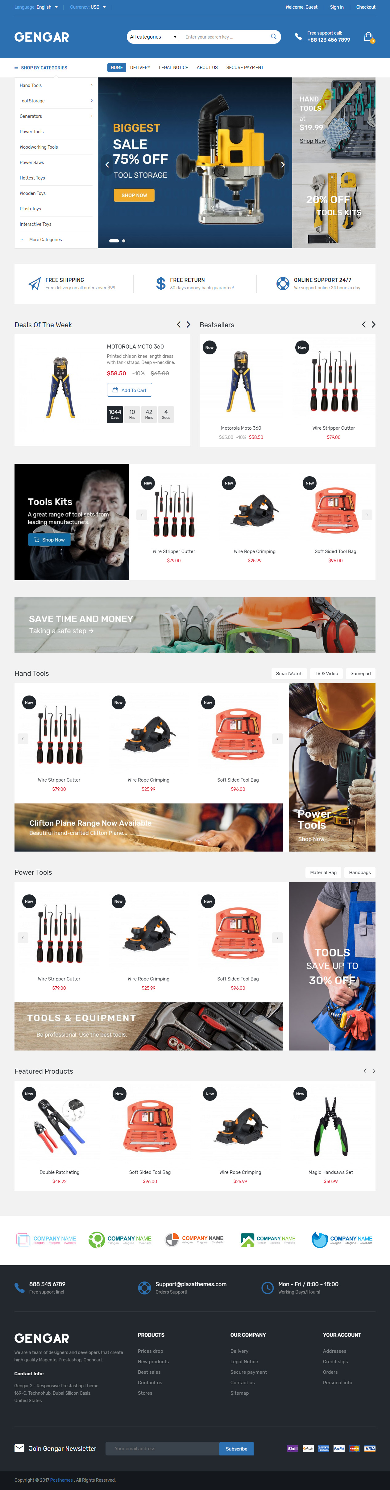Gengar Prestashop Tools Templates