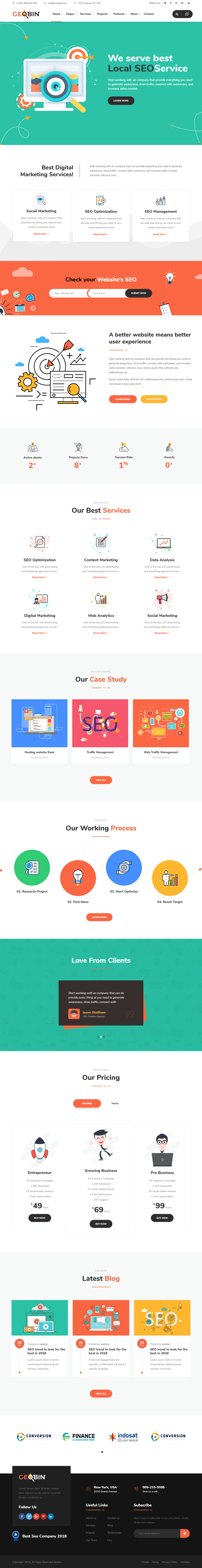 GeoBin Best Agency WordPress Themes