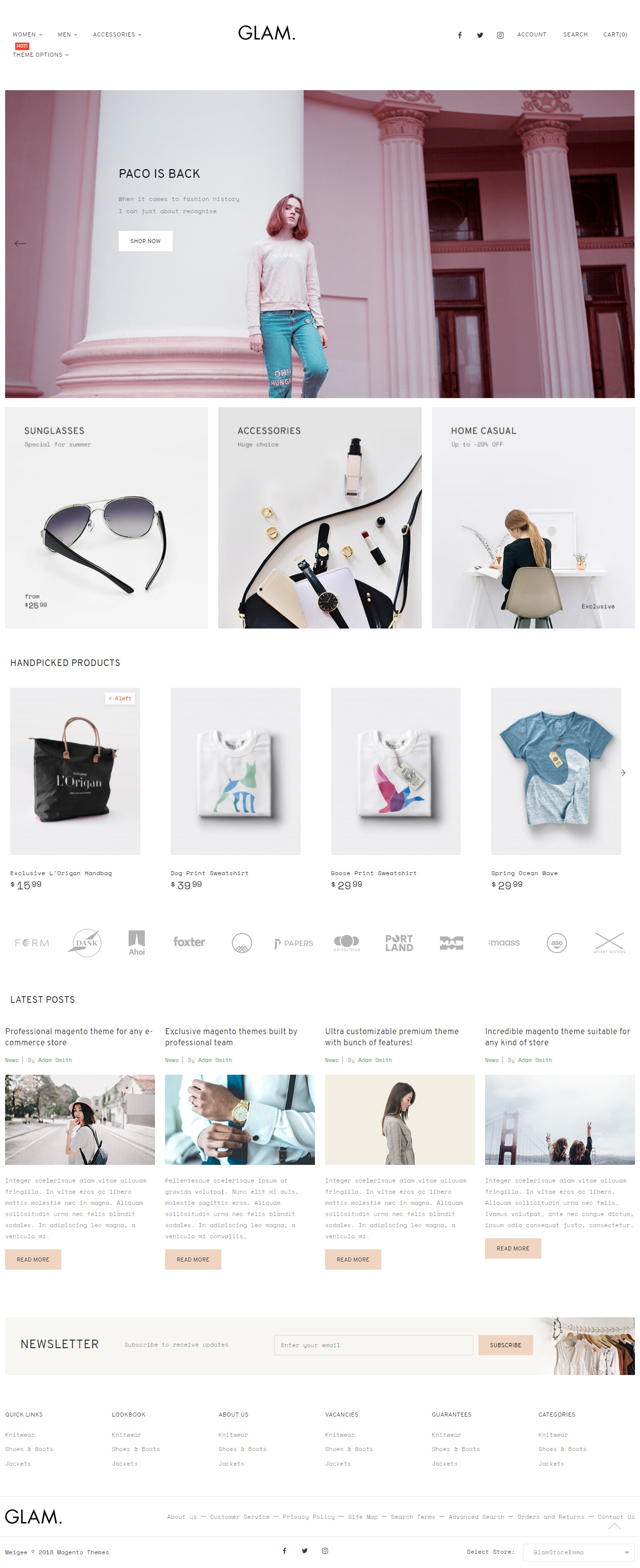 Glam Magento Fashion Themes