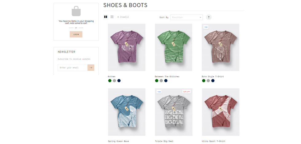 Category page
