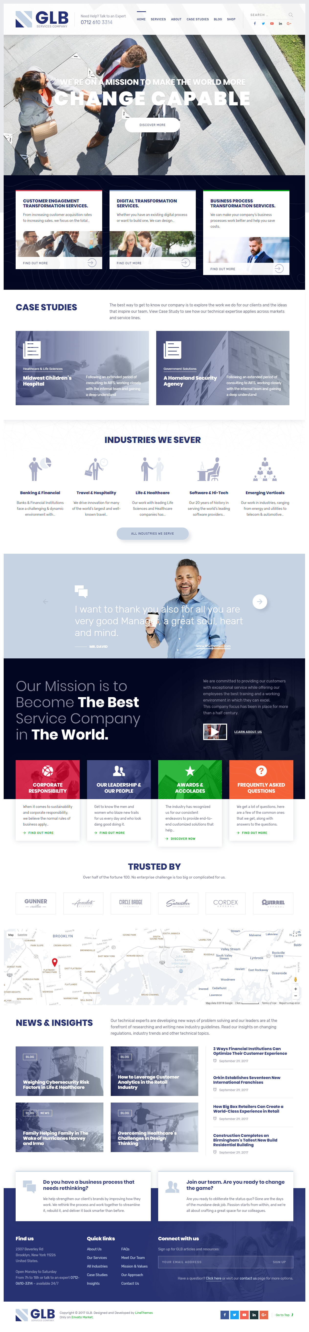Glb Best Agency WordPress Themes