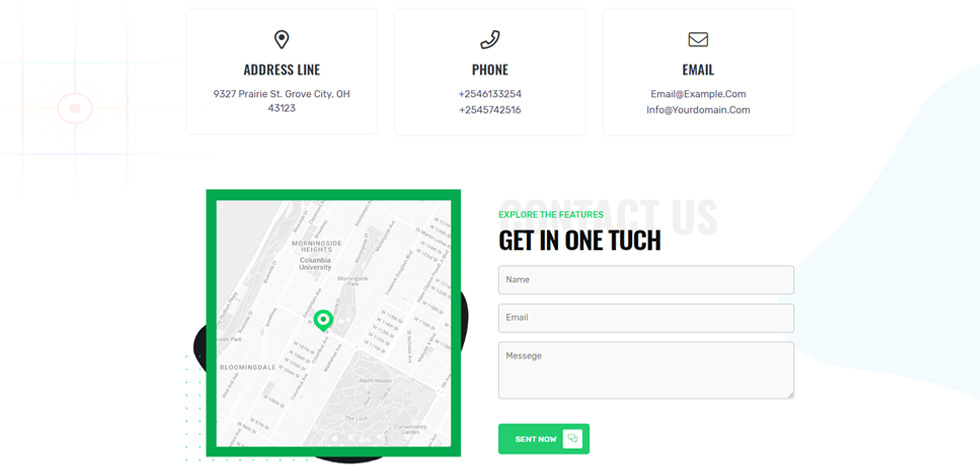 Contact page