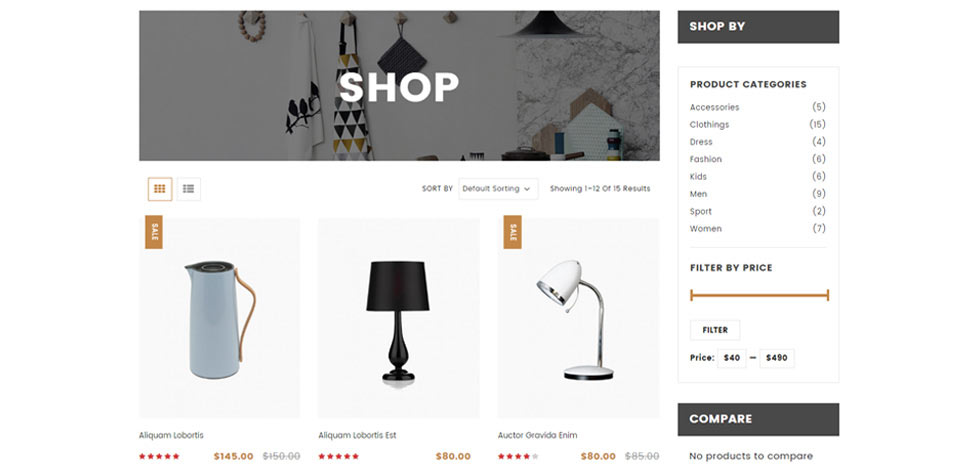 Category page