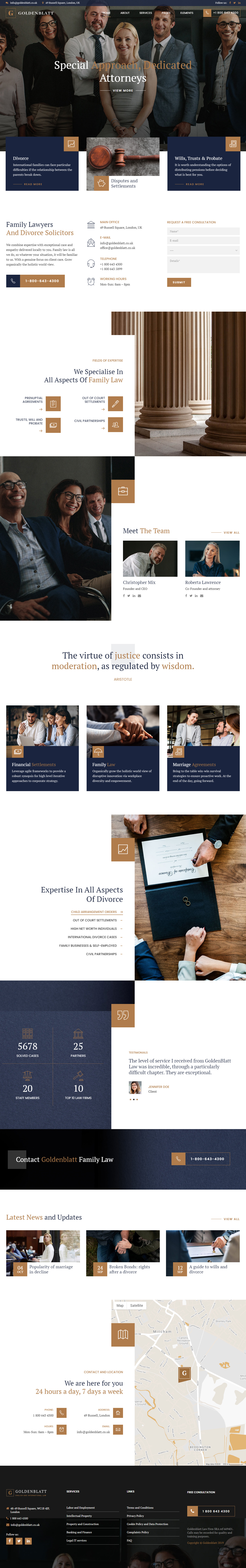 Goldenblatt Lawyers WordPress Themes