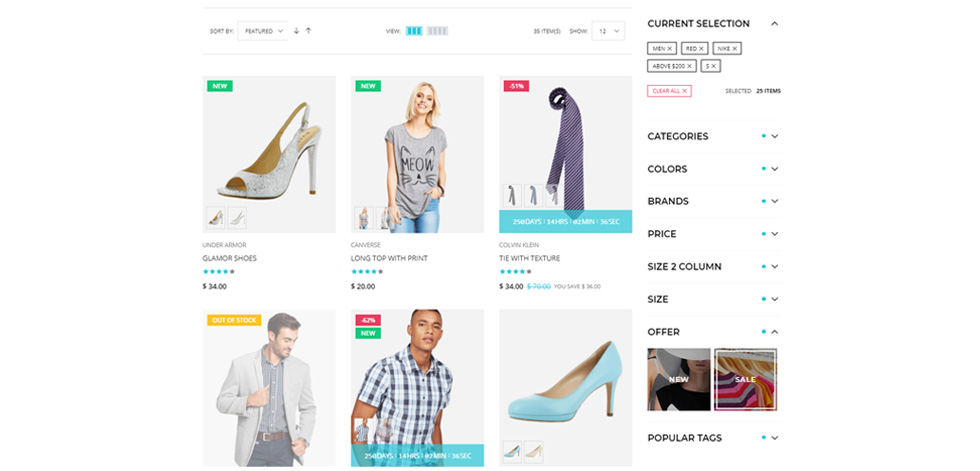 Category page