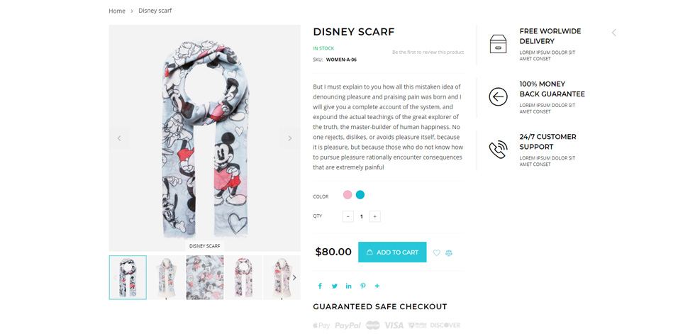 Product page