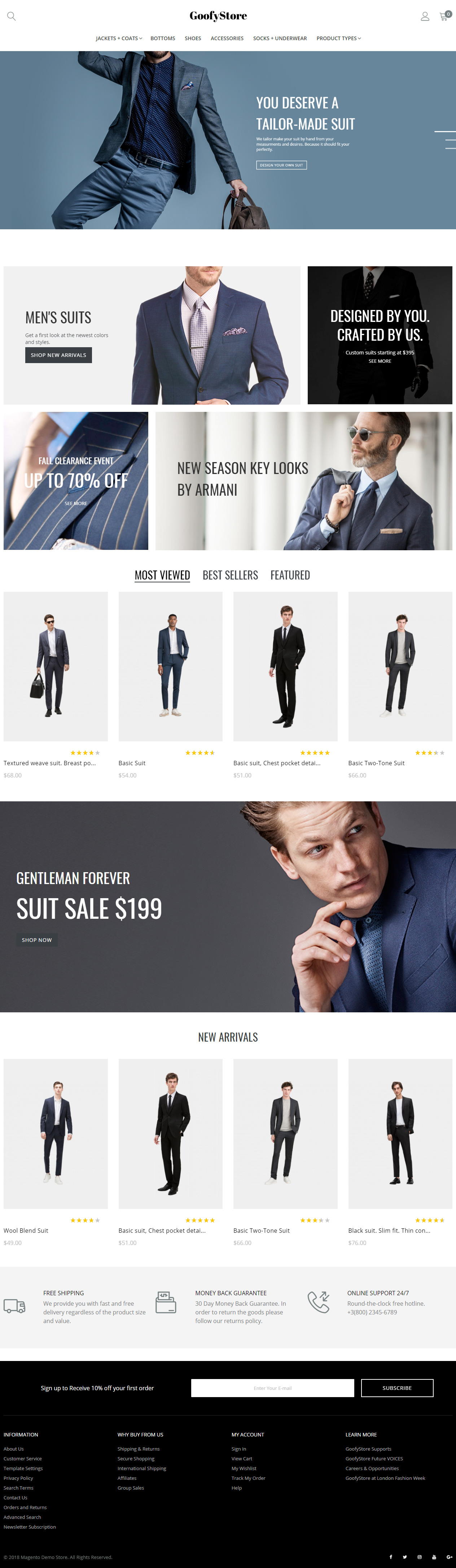 GoofyStore Magento Fashion Themes