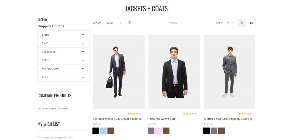 Category page