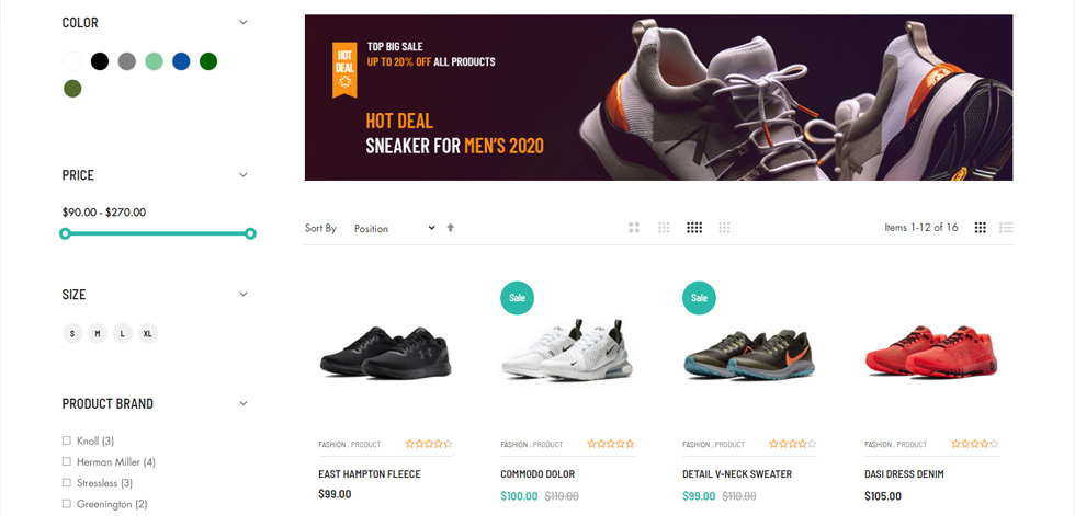 Category page