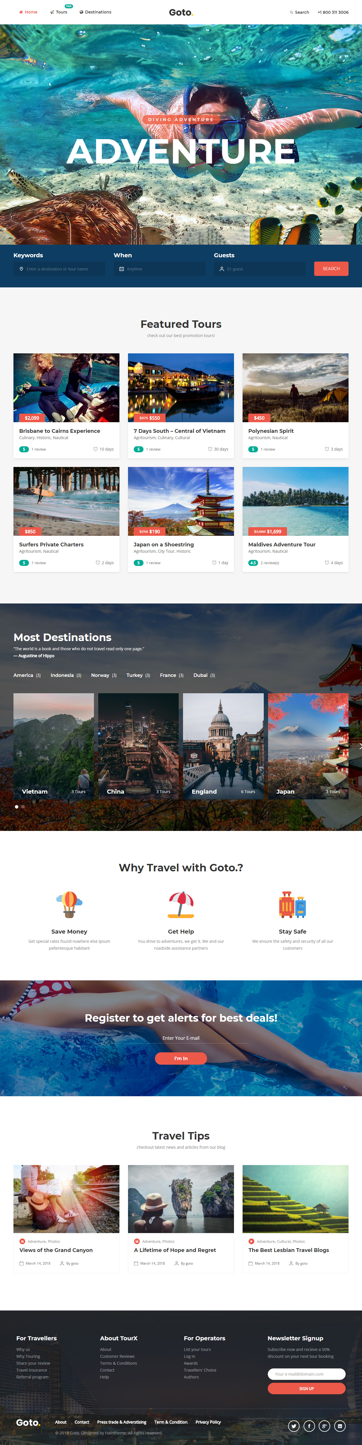 Goto WordPress Travel Theme