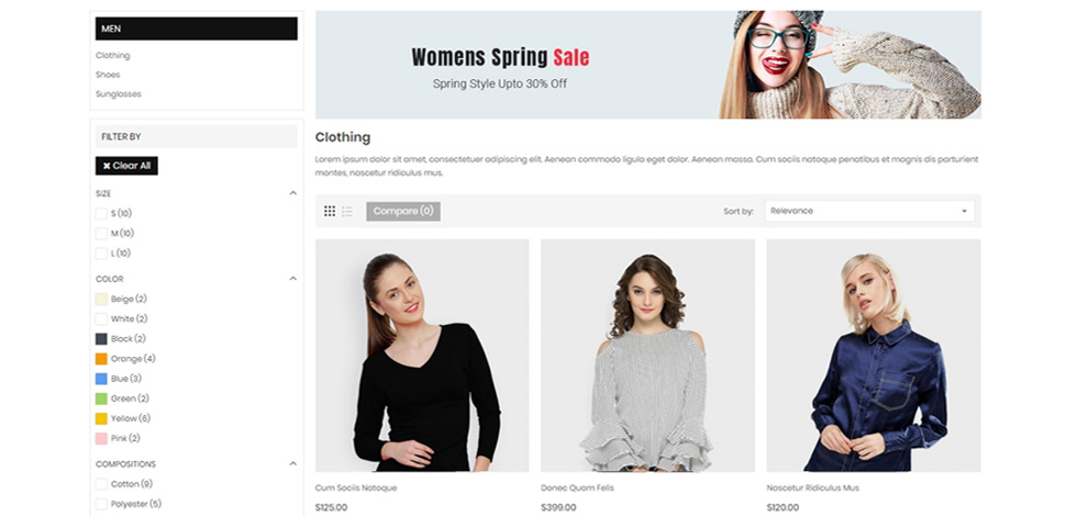 Category page