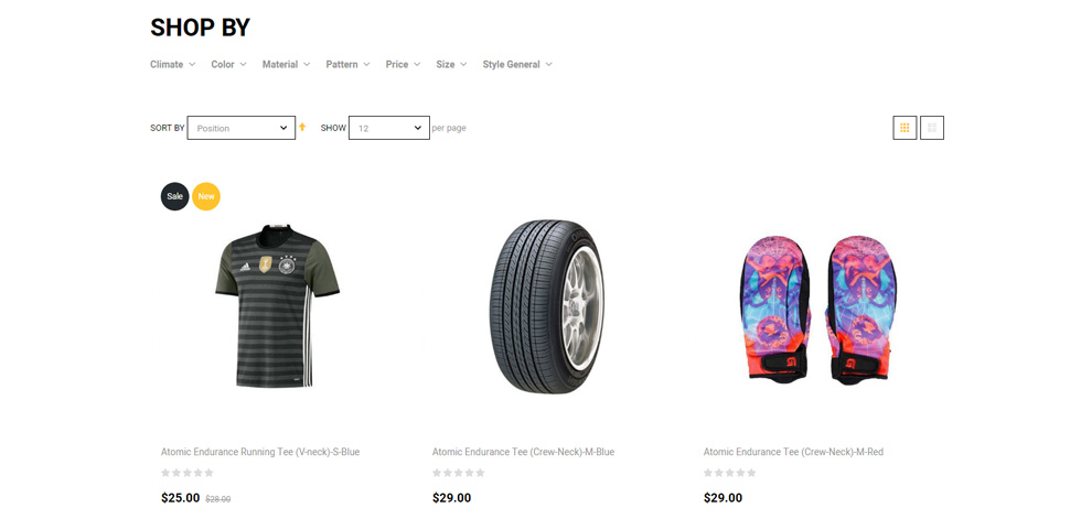 Category page