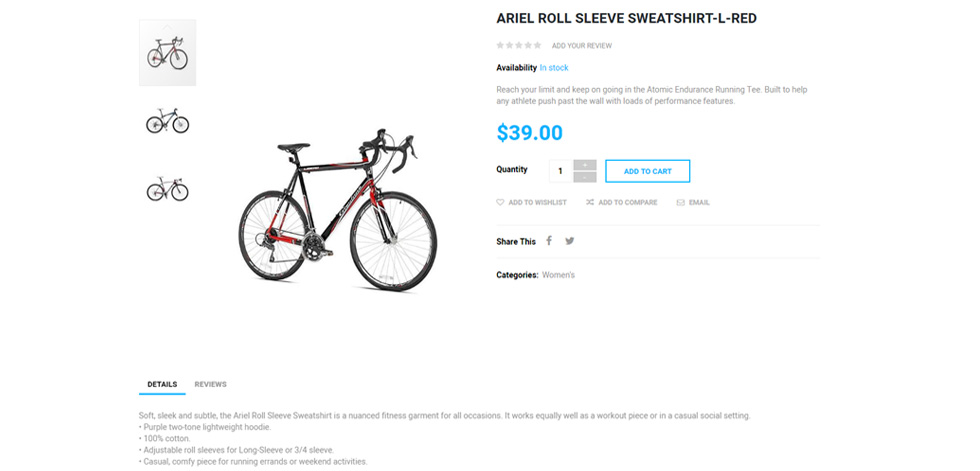 Product page