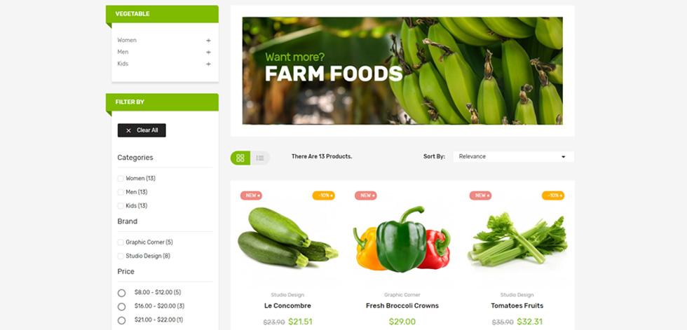 Category page