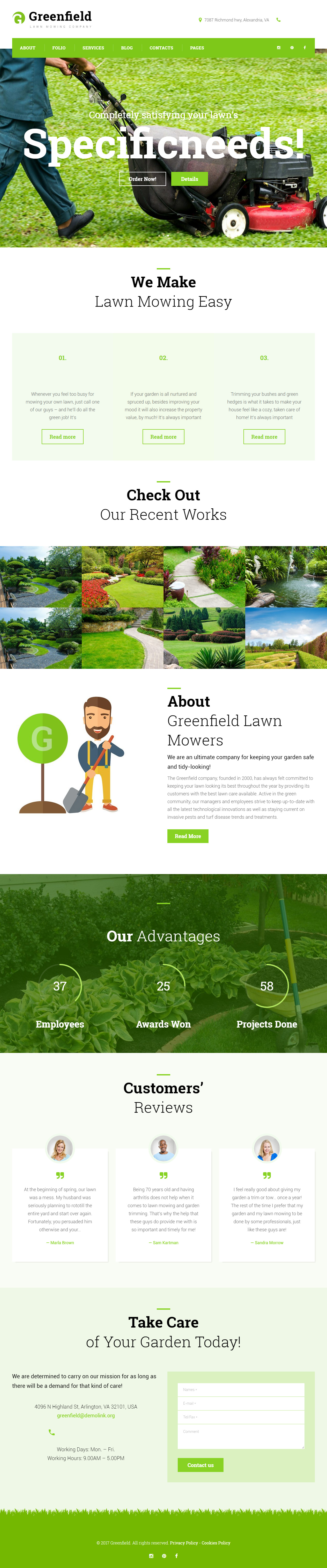 GreenField WordPress Garden Theme