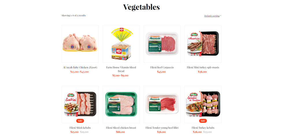 Category page