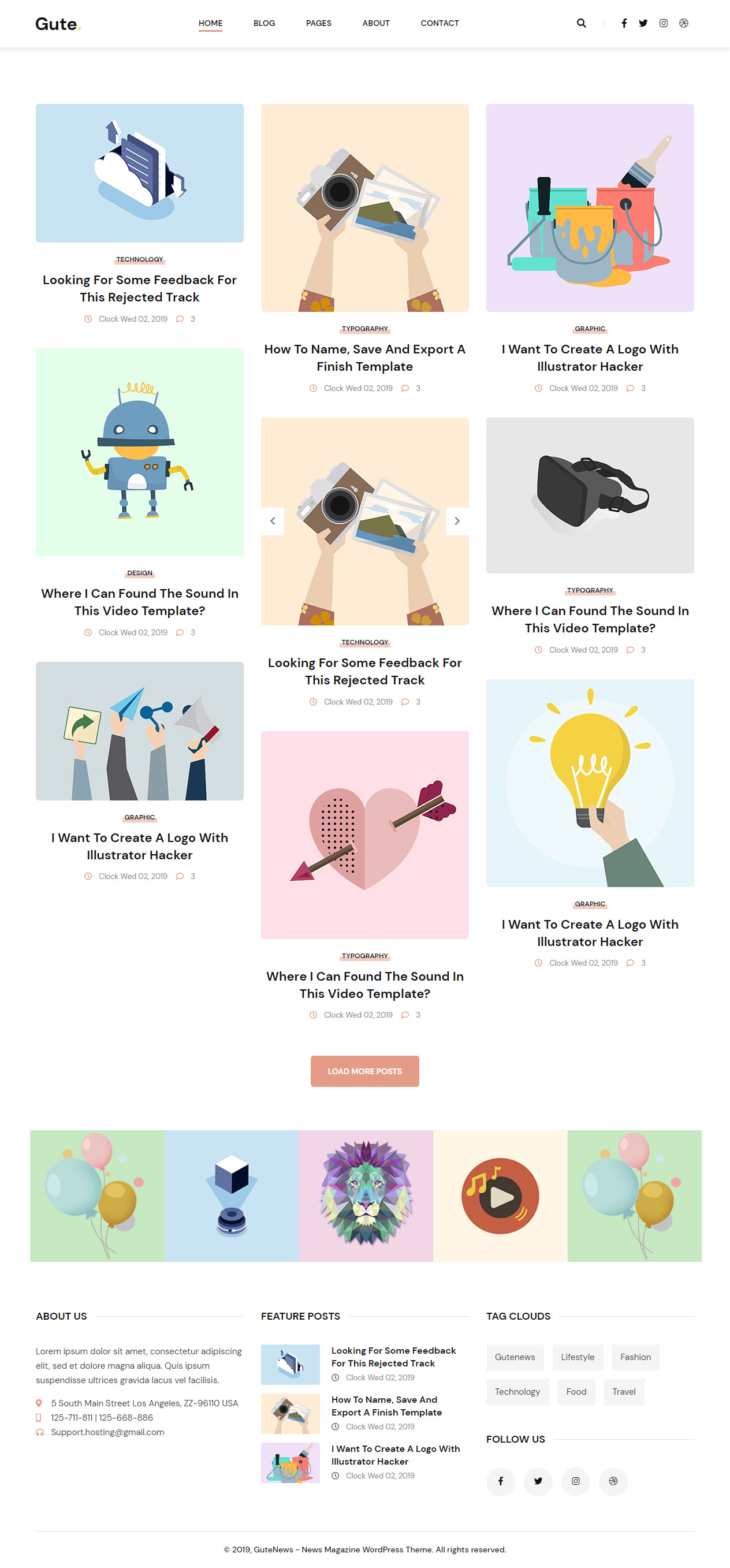 Gute HTML5 Magazine Templates