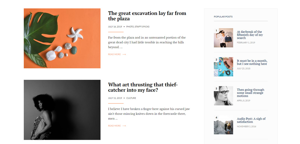 Category page