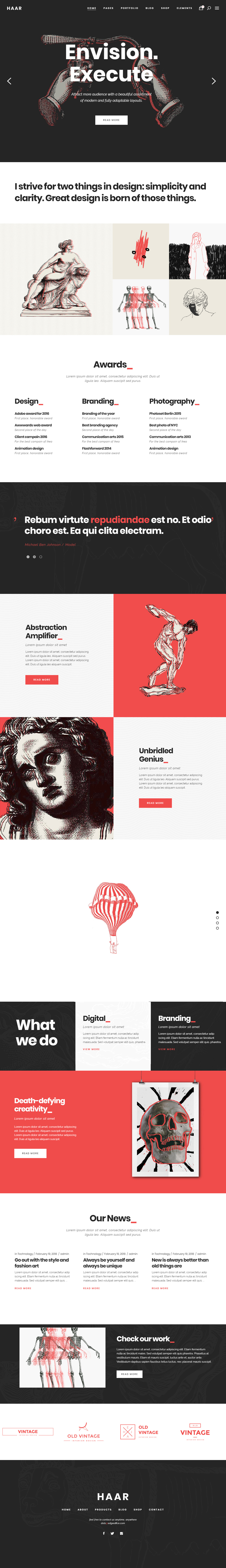 Haar Best Creative WordPress Themes