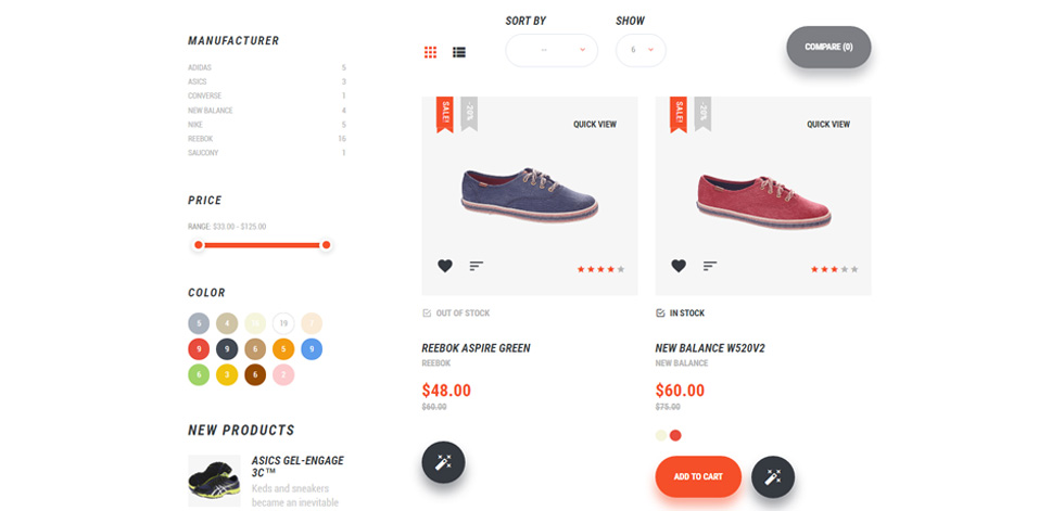 Category page