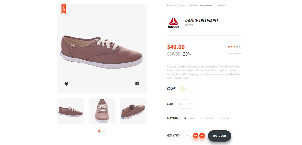 Product page
