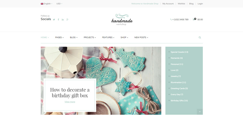Home page