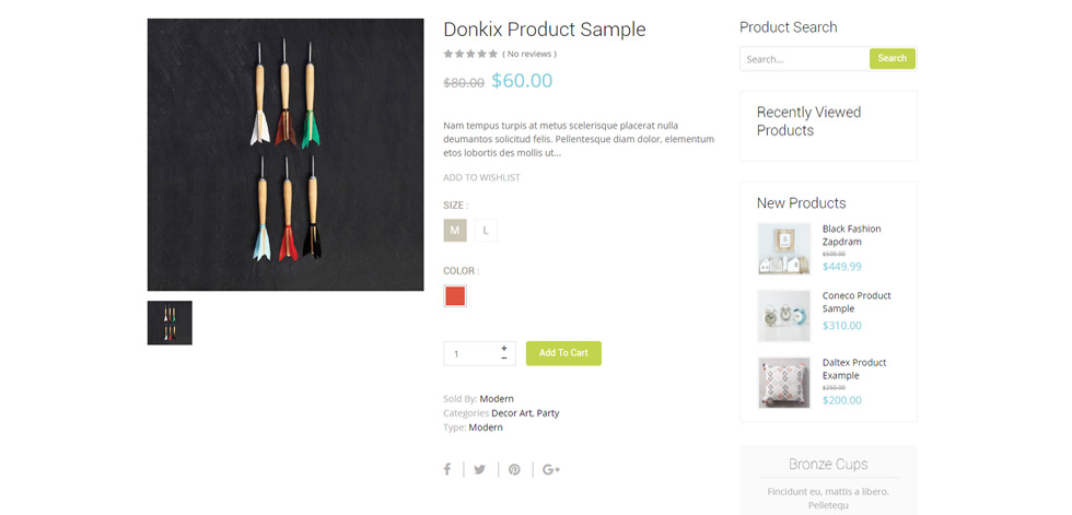 Product page