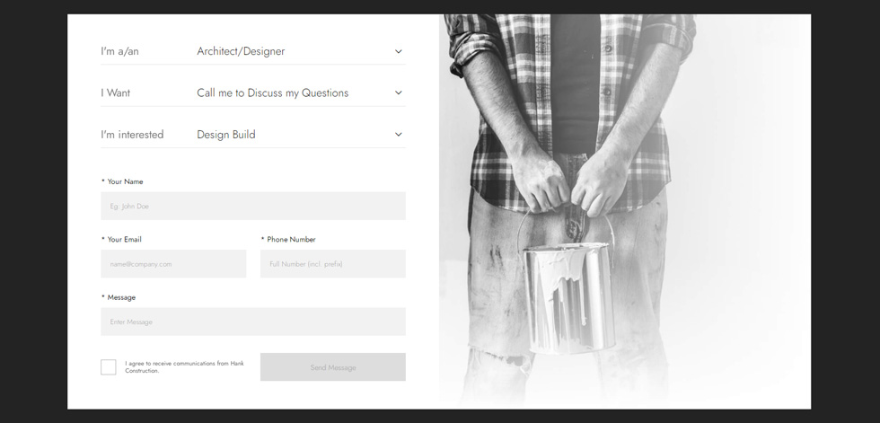 Contact page