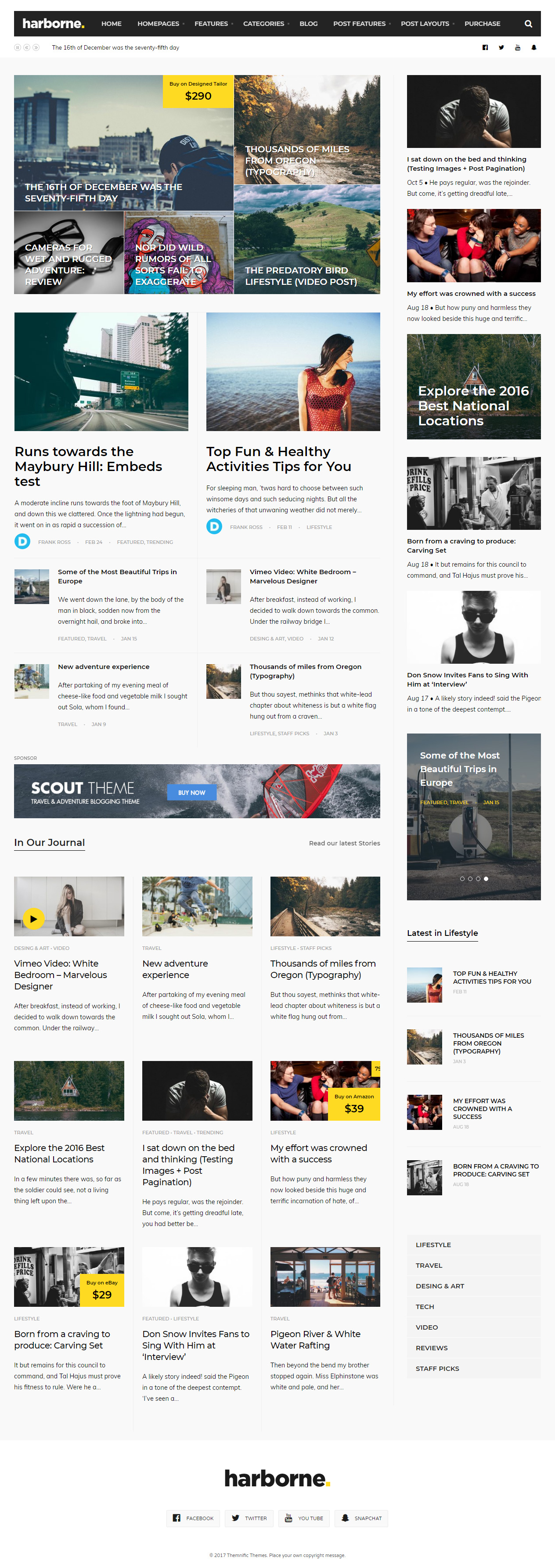 Harborne Best Blog WordPress Themes