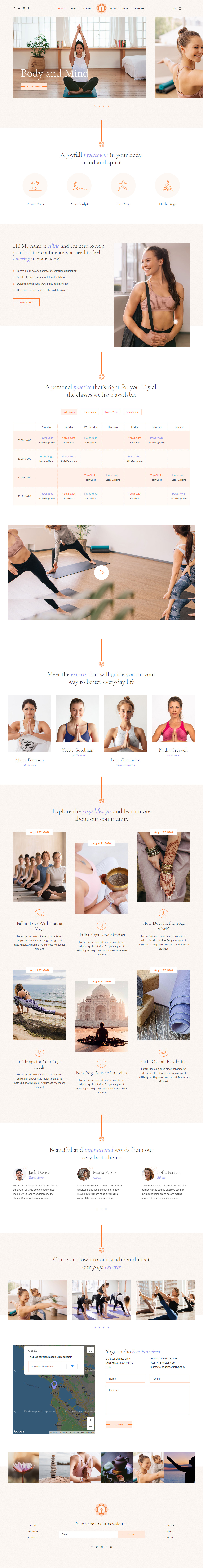 Hatha WordPress Fitness and Gym Themes