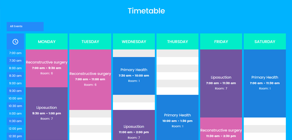 Timetable