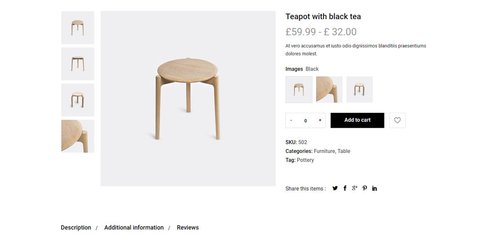 Product page