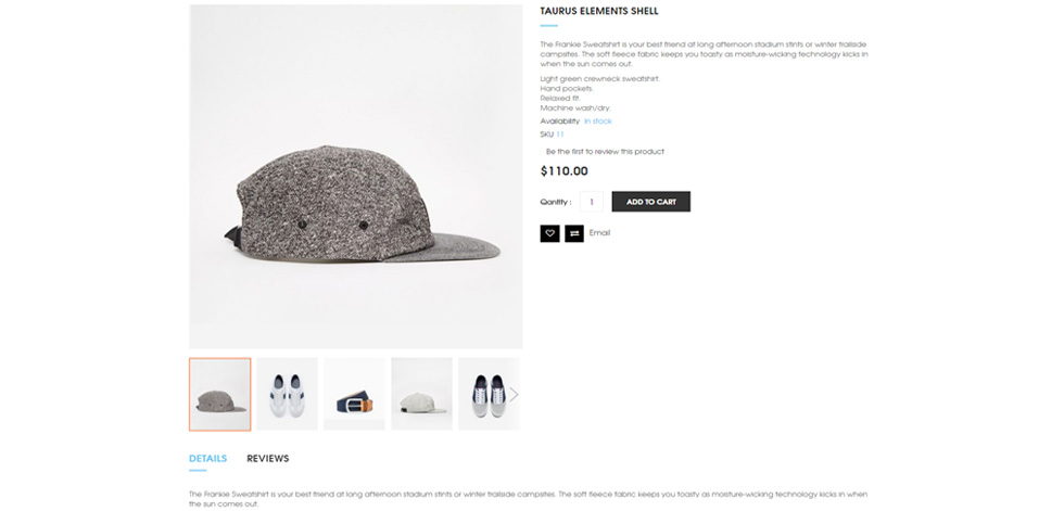 Product page