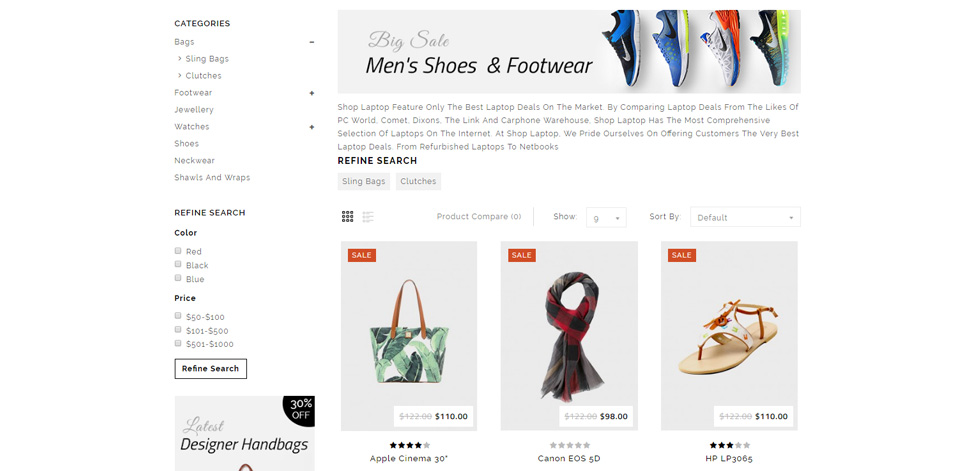 Category page