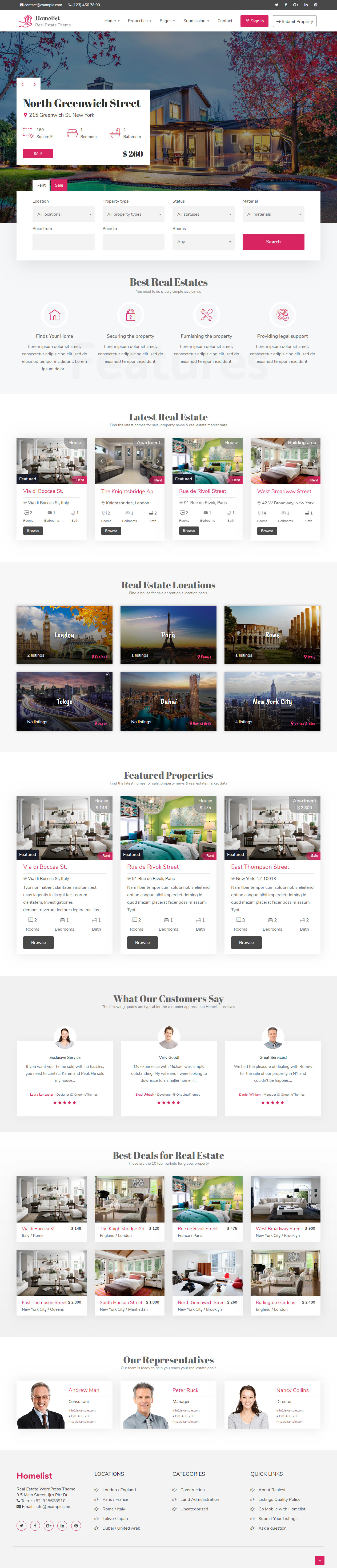 Homelist WordPress Real Estate Themes