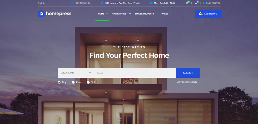 Home page