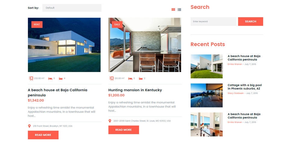 Property listing
