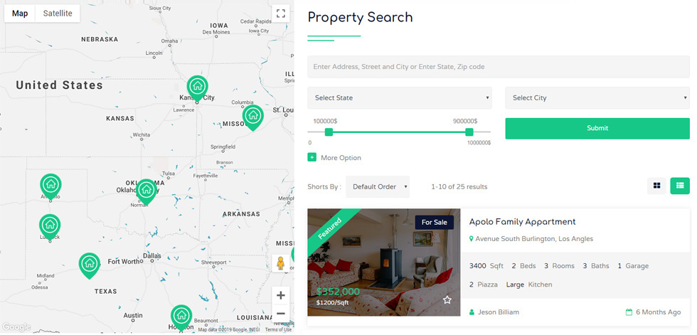 Property listing