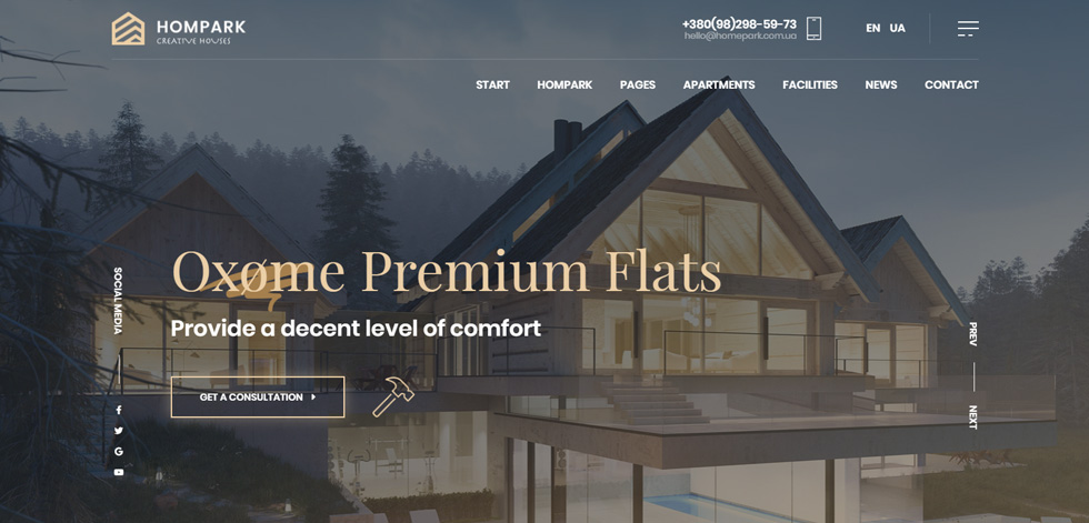 Home page